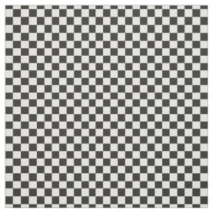 Trendy Black White Chequered Pattern  Fabric