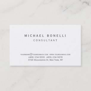 Trendy black white custom made business card