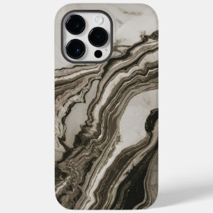 Trendy Black White Marble Cool Case-Mate iPhone 14 Pro Max Case