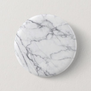 Trendy Black White Marble Stone 2 Inch Round Button