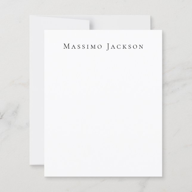 Trendy Black & White Plain Creative Modern (Front)