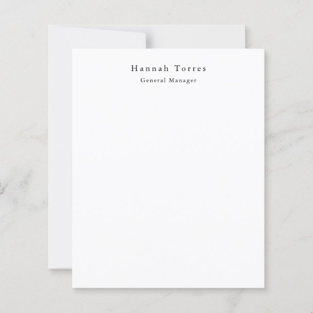 Trendy Black & White Plain Creative Modern (Front)