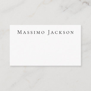Trendy Black & White Plain Creative Modern Enclosure Card