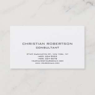 Trendy Black White Professional Business Card