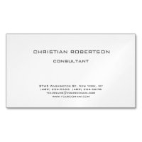 Trendy Black White Professional Chic Business Card