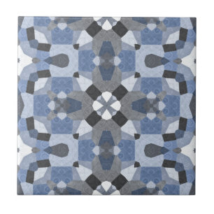 Trendy Blue and Grey Accent Tile