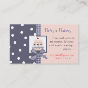 Trendy blue and pink Business Card