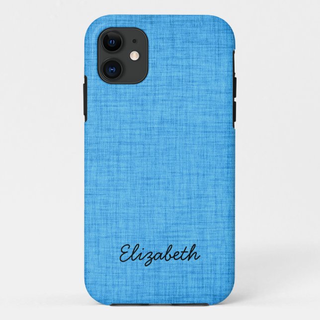Trendy Blue Background Case-Mate iPhone Case (Back)