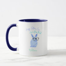 Trendy Blue Bunny for Fathers Day