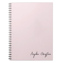 Trendy Blush Pink Personalized Name
