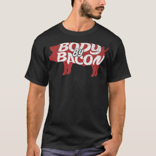 Trendy Body By Bacon Pig Silhouette Humour Premium T-Shirt