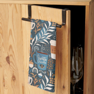 Trendy Boho Fall Kitchen Towel