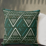 Trendy Boho Mud Cloth Pattern Throw Pillow<br><div class="desc">Modern home decor pattern with ethnic motifs. Trendy bohemian interior print. Zig zag arrow design.</div>