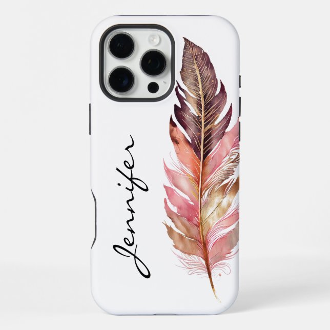 Trendy Boho Native American iPhone Case (Back)
