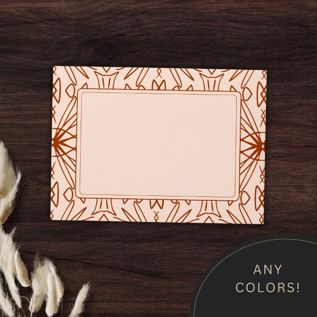 Trendy Boho Pattern Invitation Envelopes (Creator Uploaded)