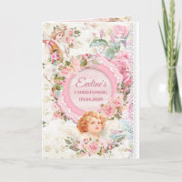 Trendy boho shabby chic angels baptism