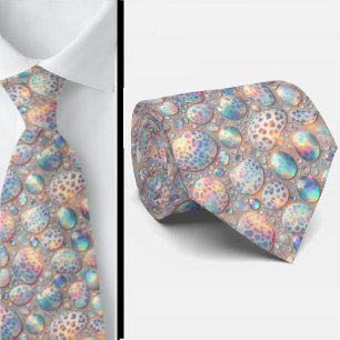 Trendy & Bold   Opal Leopard Print Neck Tie