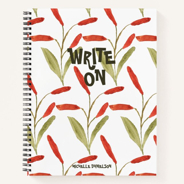 Trendy Bold Pattern Write On Customed Notebook (Front)