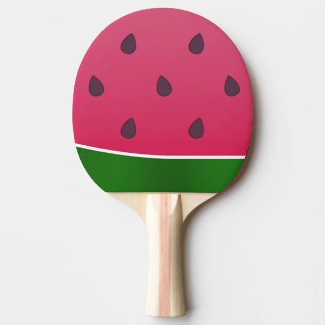 Trendy Bold Watermelon Graphic Art Ping Pong Paddle (Front)