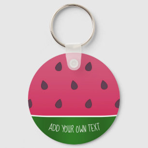 Trendy Bold Watermelon Graphic Keychain