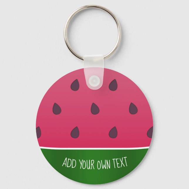 Trendy Bold Watermelon Graphic Keychain (Front)