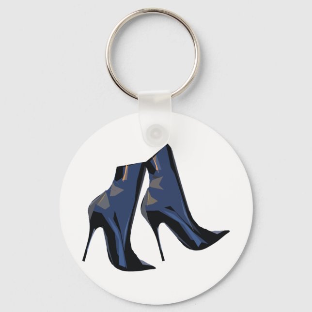 Trendy Boot Art Keychain (Front)