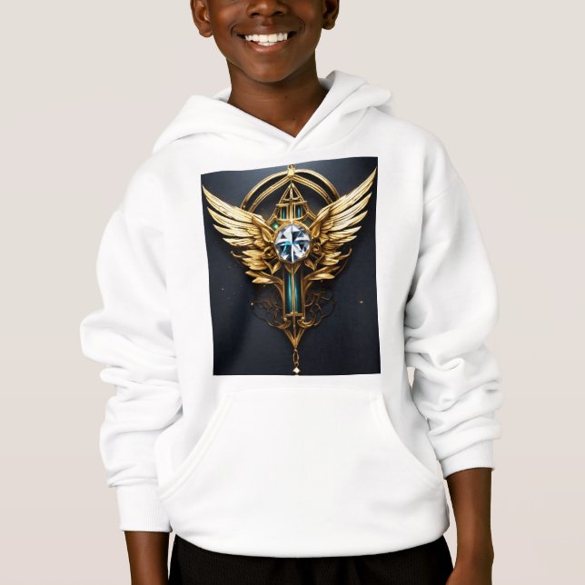 Trendy Boy's Graphic Hoodie - Comfortable & Stylis (Front)