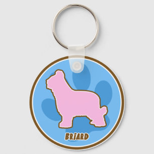 Trendy Briard Keychain