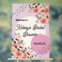 Trendy Bridal Shower Welcome Sign