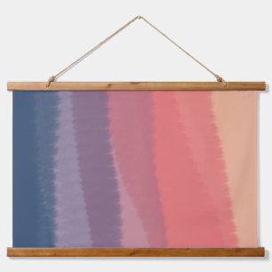 Trendy Bright Dusk Coloured Watercolor Painting Hanging Tapestry