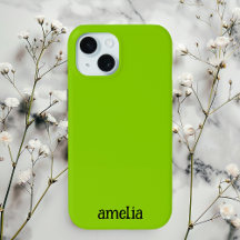 Trendy Bright Green Personalized