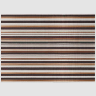 Trendy Brown White Luxury Linen Texture Collection Tissue Paper