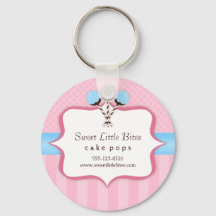 Trendy Cake Pop Bakery Keychain