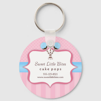 Trendy Cake Pop Bakery Keychain