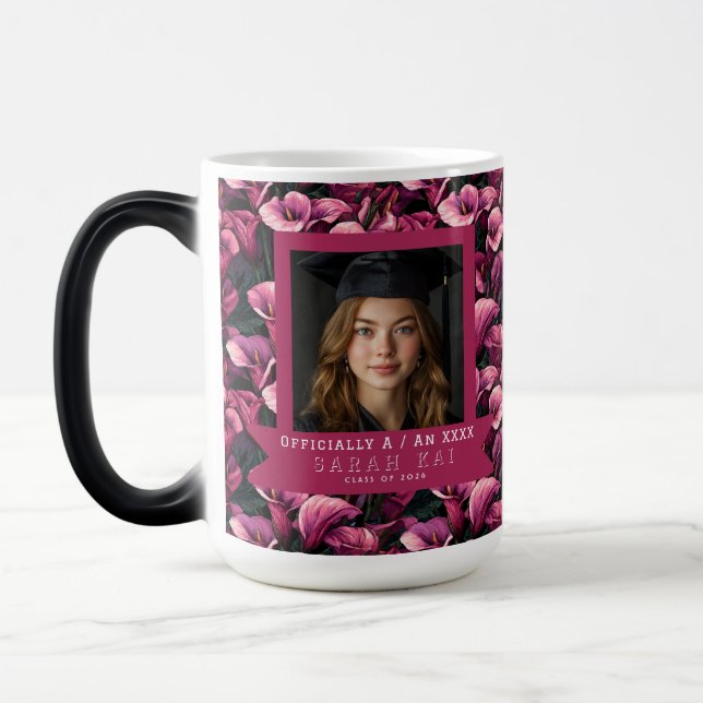 Trendy Calla Lilies Flower Graduate Class Of Magic Mug (Left)