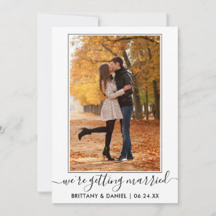 Trendy Calligraphy Script Getting Married  Save The Date