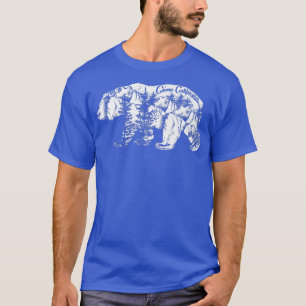 Trendy Camp California Cool Bear Silhouette Premiu T-Shirt