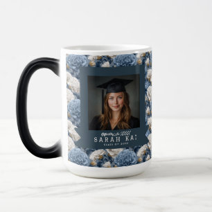 Trendy Carnation Floral Wife Graduation Gift Magic Mug