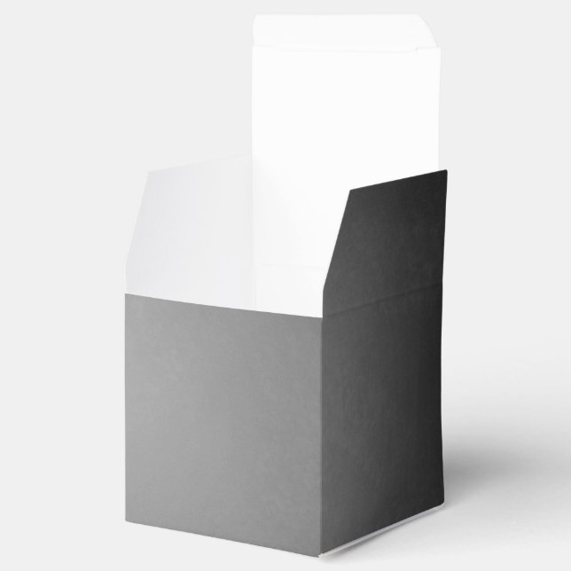 Trendy Chalkboard Vignette Favor Box (Opened)