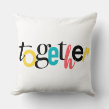 Trendy, cheerful, urban typography of Together