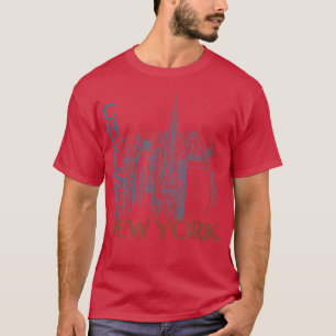 Trendy Chelsea New York Night City Poster  T-Shirt