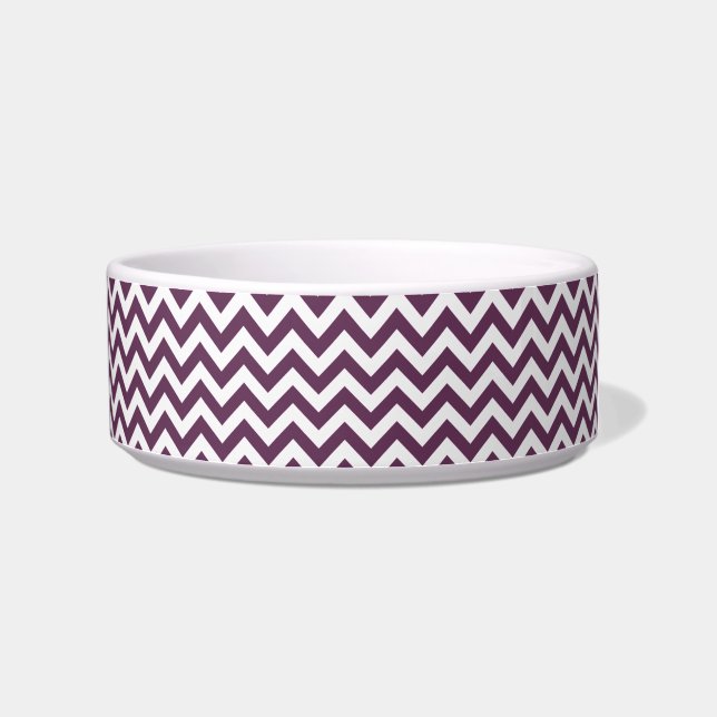 Trendy Chevron Cat Bowl (Right)