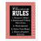 Trendy Chevron Classroom Rules Poster