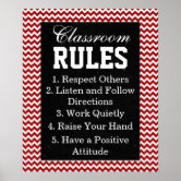 Editable Crayons Classroom Rules Poster