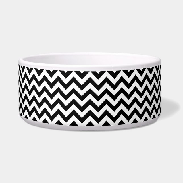 Trendy Chevron Dog Bowl (Front)