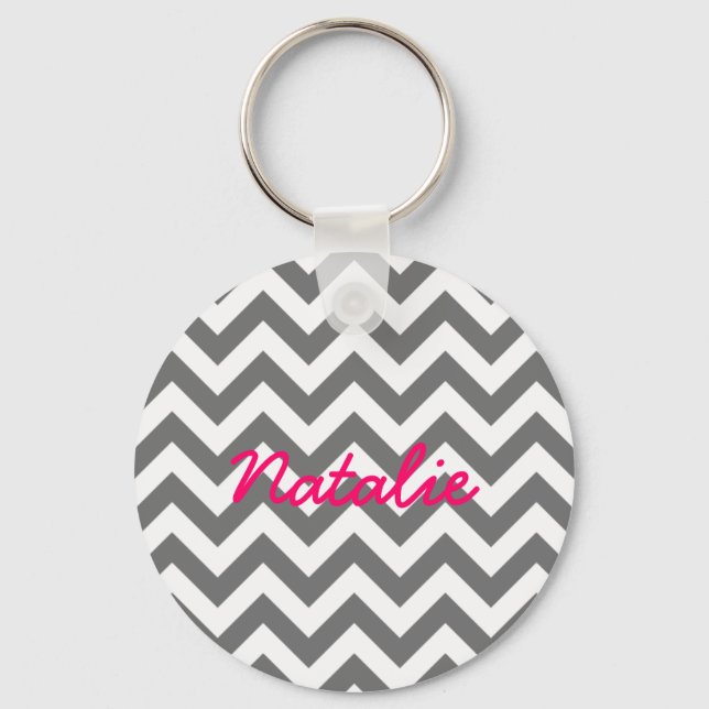 Trendy Chevron Keychain (Front)