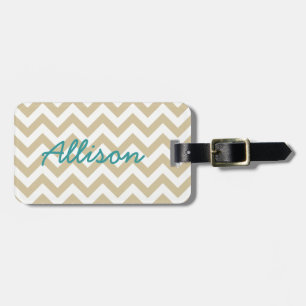 Trendy Chevron Luggage Tag