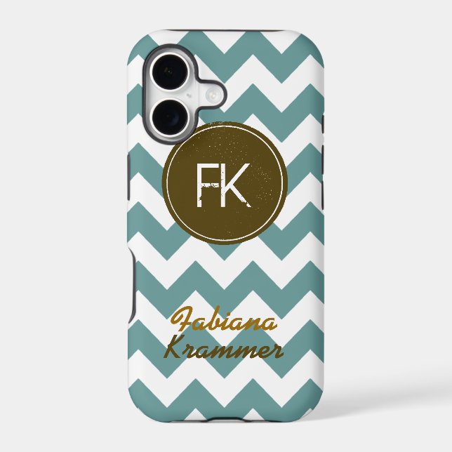 trendy chevron monogram (Back)