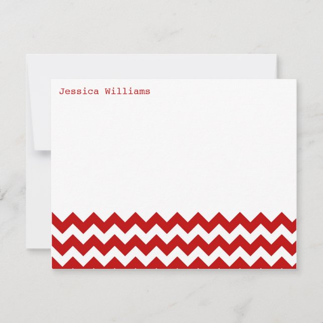 Trendy Chevron Note Cards (Front)