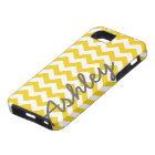 Trendy Chevron Pattern - script name yellow grey